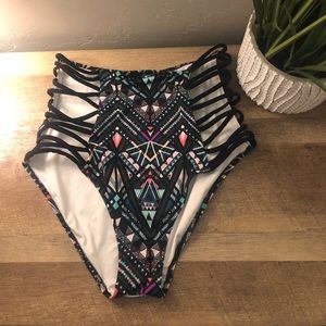 High waisted bikini bottoms